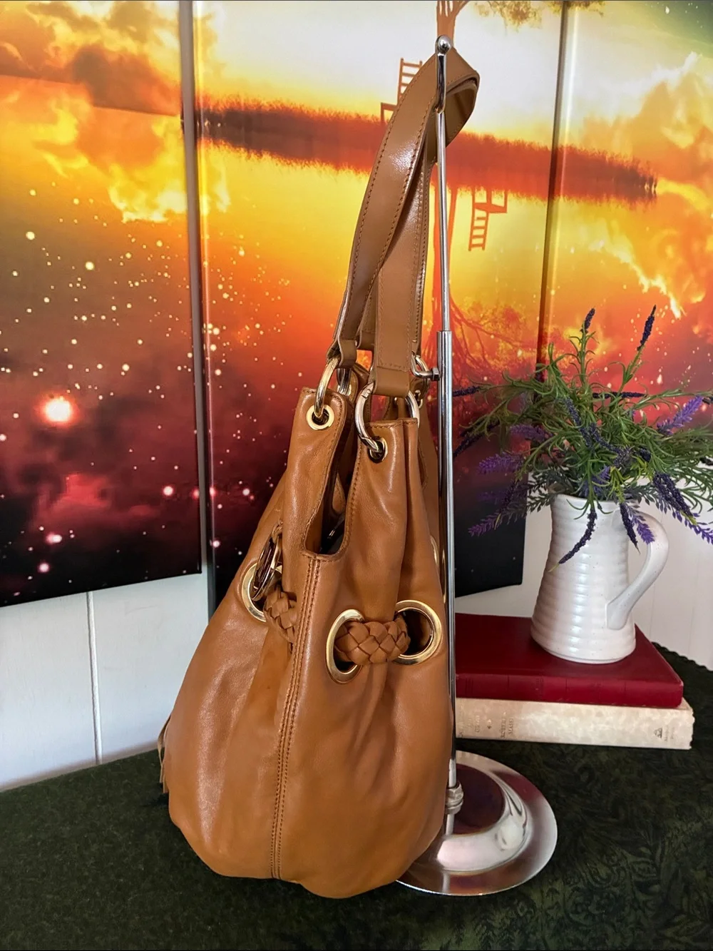 Michael Kors Leather Hobo Bag